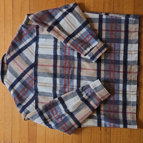 Zara, Shacket Wool Blend Plaid, Oversized, EUC, Women's M - Picture 2 of 12